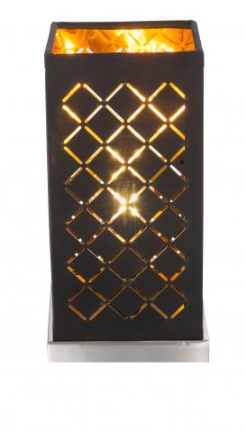 Настолна лампа CLARKE E14 40W, цвят кафяв - Настолни лампи