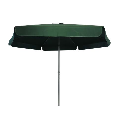 Градински чадър с чупещо рамо зелен 6 ребра Ф300 - Градински чадъри