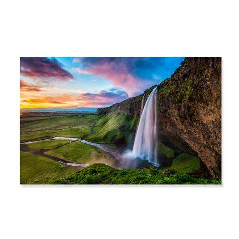 Картина Colourful waterfall 60x90 см, снимка 3 - Картини и рамки