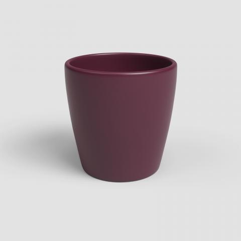Кашпа за орхидея Thalia ф14 см бордо - Керамични кашпи