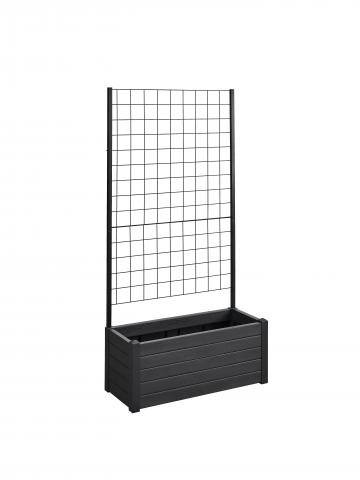 Сандък с решетка Trama 100 см антрацит - Пластмасови сандъчета