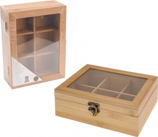 Бамбукова кутия за чай - Органайзери за кухня