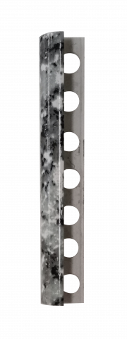 Лайстна 10мм външен ъгъл PVC Мрамор Сив - Профили