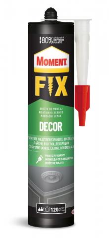 Монтажно лепило Moment FIX Decor 380г., бяло - Монтажни лепила