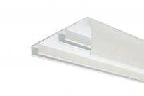 Двоен алуминиев корниз Олеа 300 см бял