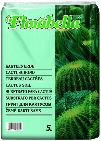 Почва за кактуси Florabella 5 л - Кактуси и бонзаи