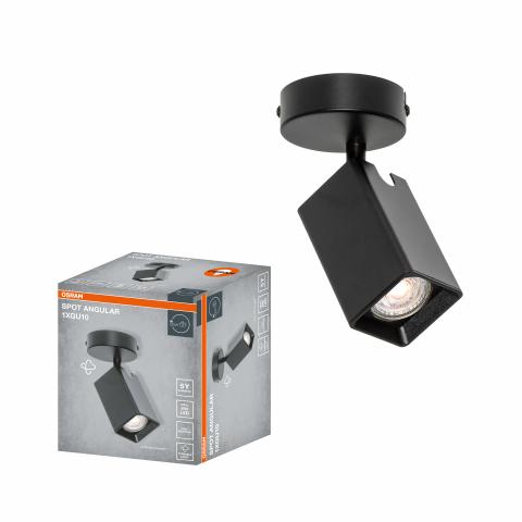 Спот единица ANGULAR GU10 черен OSRAM, снимка 3 - Спотове