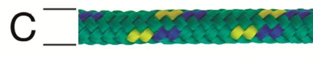 Въже PP плетено зелено 6мм - Синтетични въжета