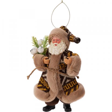 Коледна висулка Дядо Коледа 10х5х18 см 4 дизайна, снимка 2 - Висулки за елхата