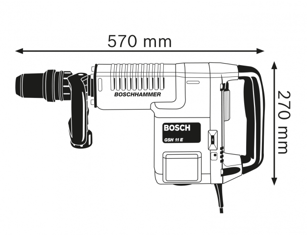 Къртач GSH 11 E Bosch Blue, снимка 3 - Къртачи