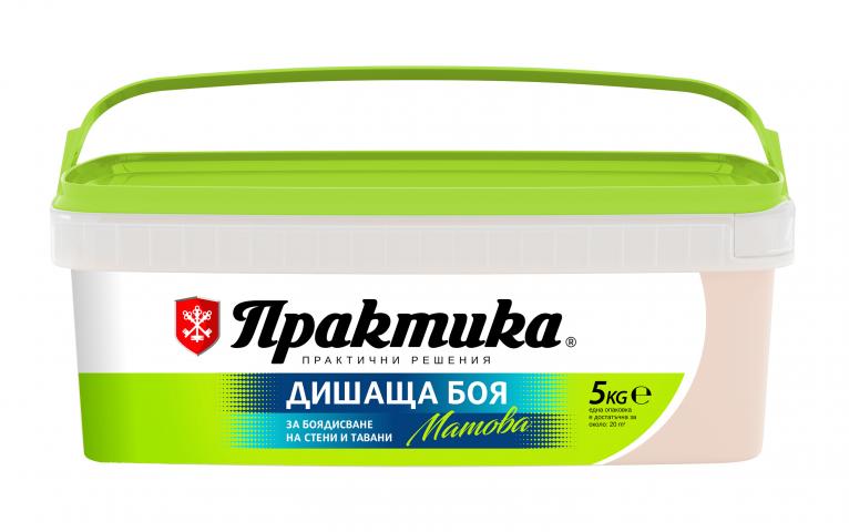 Интериорна боя Практика 5 кг магнoлия - Интериорни бои