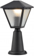 Градинска лампа Аман, стълб 20см  Е27, IP44, алуминий и стъкло