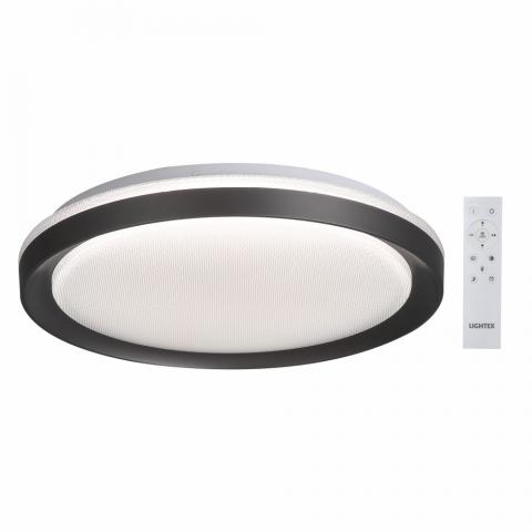 LED плафон GALAXY max.54W 3000K-4000K-6500K 5100lm 220V димируем с дистанционно Ф400mm графит - Плафони