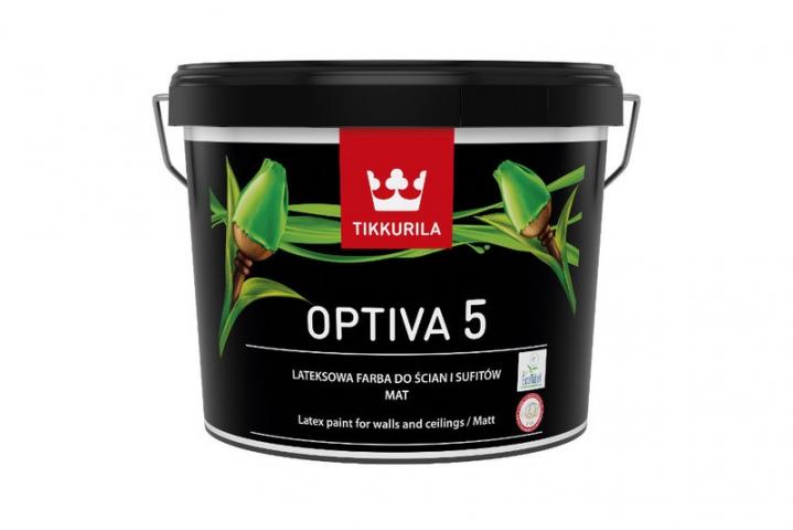 Латекс Optiva 5 BA 2.7 л мат - Бели бои