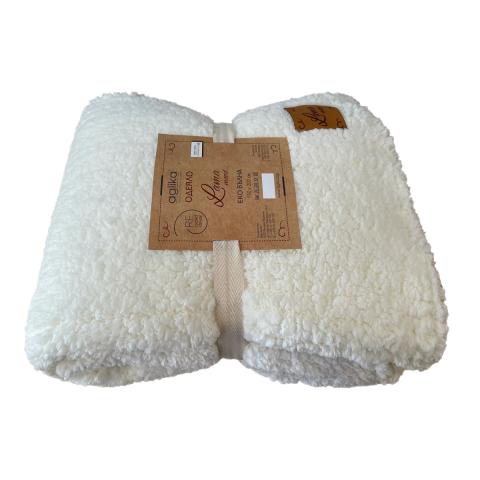 Одеяло Лама крем 150x200 см, снимка 2 - Одеяла
