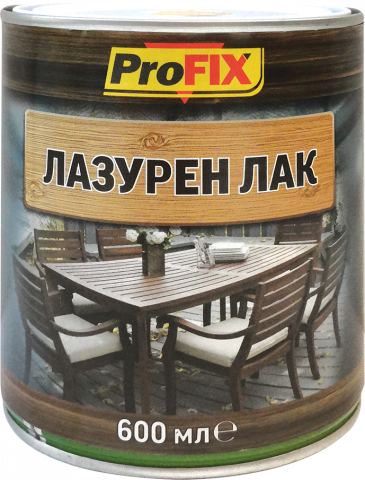 Лазурен лак Profix 0.6 л безцветен - Алкидни лазурни лакове