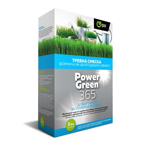 Power Green тревна смеска 365 1кг - Специални тревни смески