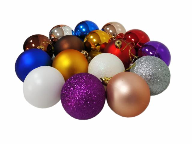 Коледни топки Санта 8см, снимка 2 - Коледа