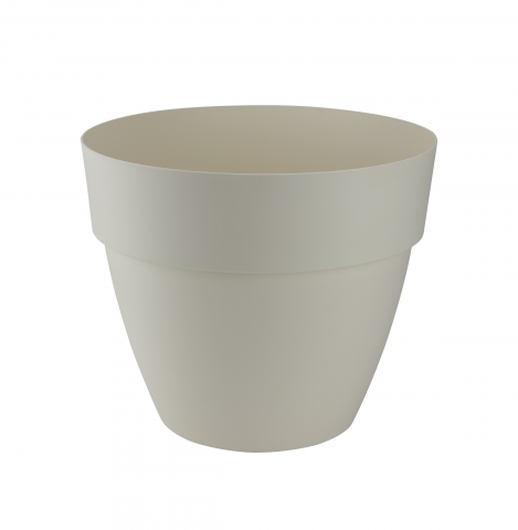 Саксия Gardena lux ф30 см ванилия - Пластмасови саксии