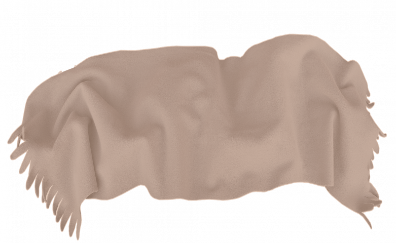 Одеяло Полар 100х150 см с ресни беж - Одеяла