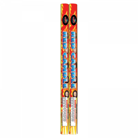 Римска свещ Червената свещ 2бр - Ракети и римски свещи