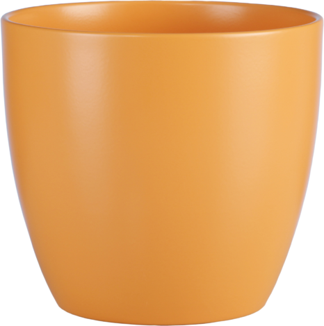 Кашпа оранжева матирана - Керамични кашпи