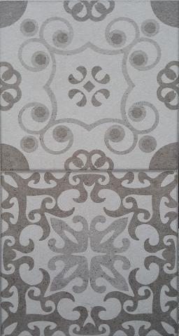 Декоративна плочка за баня Klio Gris 25x50 см - Декор
