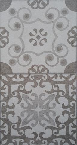 Декоративна плочка за баня Klio Gris 25x50 см - Декор