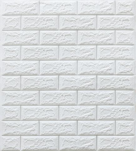 Самозалепващ панел cultural brick white silver - Стенни покрития