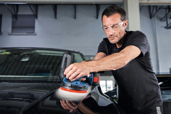 Акумулаторен eксцентършлайф Bosch Blue GEX 18V-150-3, снимка 4 - Ексцентършлайфи