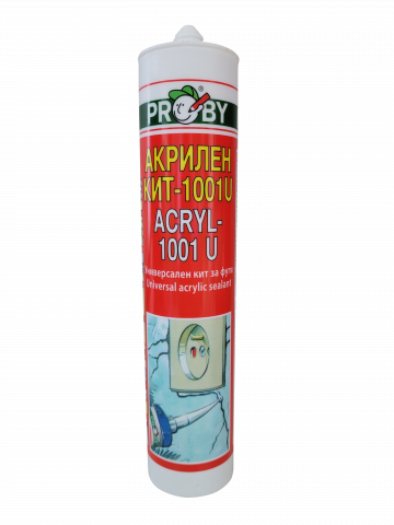 Акрилен уплътнител PROBY Acrylic 1001 U, 280 ml - Силикони