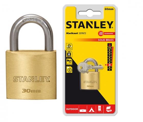 Катинар месинг 30мм Stanley - Механични катинари