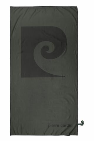 Плажна кърпа микрофибър Pierre Cardin 85х160 см тъмносива - Хавлии и халати