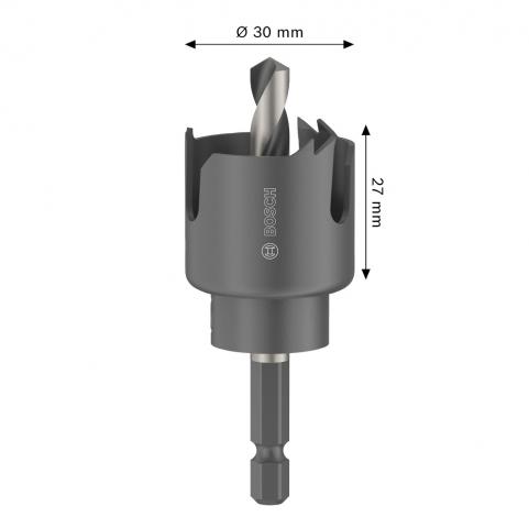 Боркорона Bosch WD 30 мм, снимка 3 - Боркорони за дърво