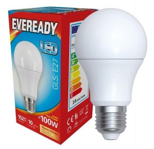 LED крушка 14W Е27 1521LM 3000К - Лед крушки е27