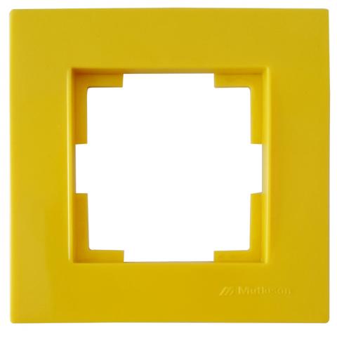 Рамка единична жълта Rita - Ключове и контакти