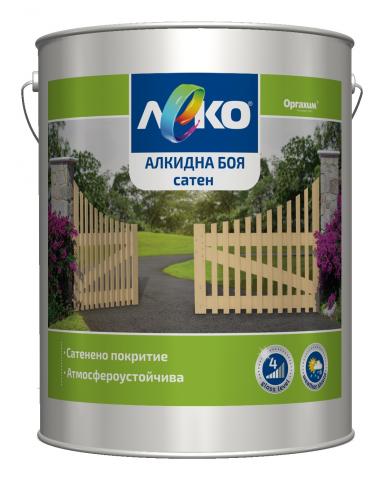 Алкидна боя Леко сатен 2.5 л кафе - Бои за метал