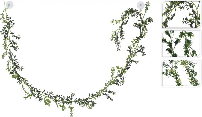 Изкуствено растение- гирлянд 180см - Единични цветя