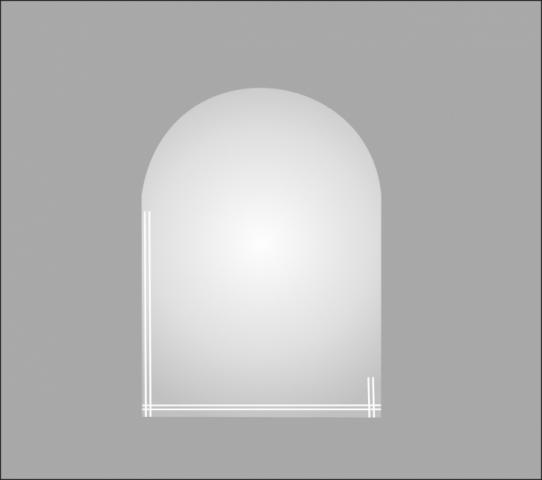 Огледало за баня „Нарцис“ 48х60 - Без осветление