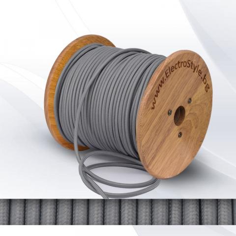 Кабел текстилен 2х0.75мм2 сив - Текстилни кабели