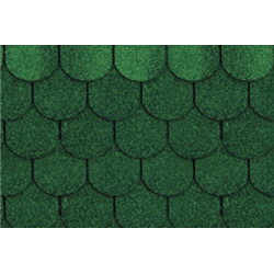 Финска битумна керемида боброва опашка, зелена, 3м2 - Битумни керемиди