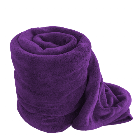 Одеяло 150х200 см лилаво, снимка 3 - Одеяла