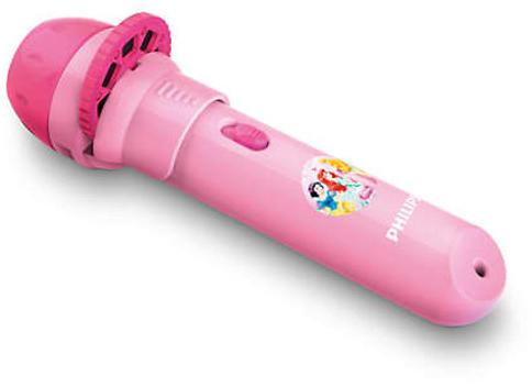 Детска лампа фенерче, проектор - Princess  с батерии вкл, снимка 2 - Настолни лампи