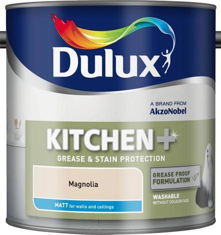 Интериорна боя DuluxMat за кухни магнолия 2.5л - Цветни бои