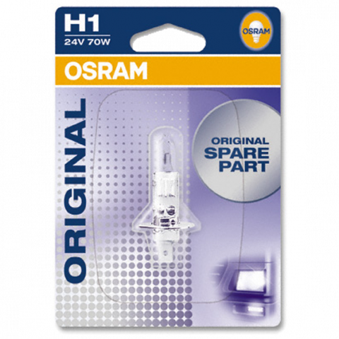 Aвто крушка H1 Osram 24V 70W - Осветление