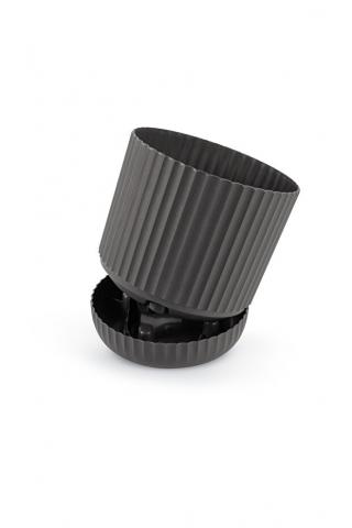 Овална саксия 4.6 л ф20
см антрацит - Пластмасови саксии