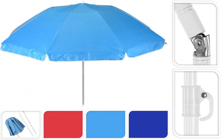 Плажен чадър ф200см, с UV защита - Плажни чадъри