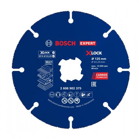 Карбиден диск Bosch Expert MM 125х22.23 мм - Дискове за други материали
