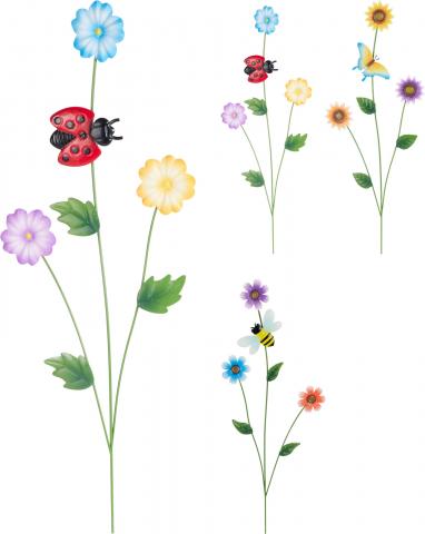 Градински стик цвете 70см - Градински стикове