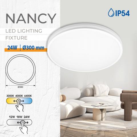 LED плафон Nancy 24W CCT, снимка 3 - Плафони